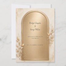 Arco de Casamento Metálico Dourado Botânico Elegan