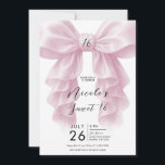 Convites Arco de Cascata com Babado Rosa Elegante Festa Swe<br><div class="desc">Personalize isto para qualquer evento.</div>