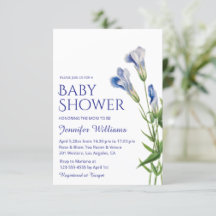 arco de chá de fraldas botânico azul-aquarela