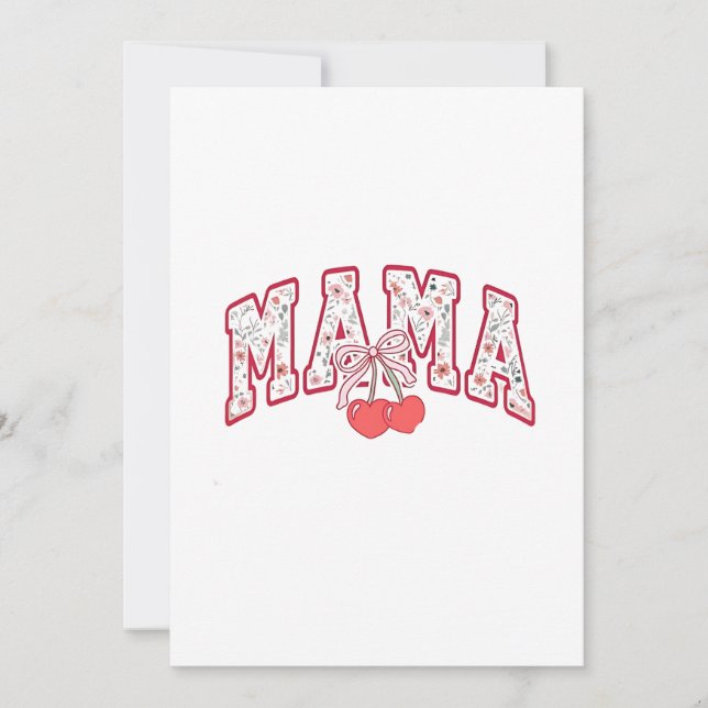 Convites Arco de coquete do Dia de as mães Mama est 2025 (Frente)