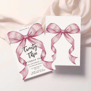 Convites Arco de Coquete Pink Sparkle Aniversário