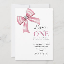 Convites Arco de coquete rosa-faísca 1rua