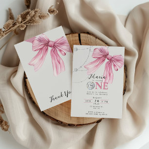 Convites Arco de coquete rosa-faísca 1rua