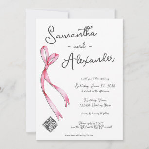 Convites Arco de coquete Whimsical Glam Monograma Casamento