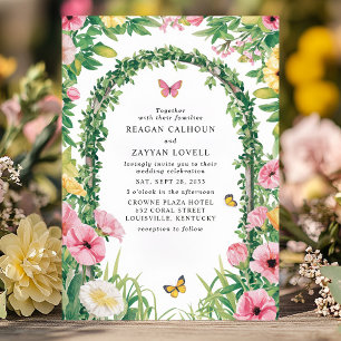 Convites Arco de Entrada para Festa de Jardim Floral Borbol