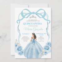 Arco de Fita Azul Dusty Princesa Mis Quince