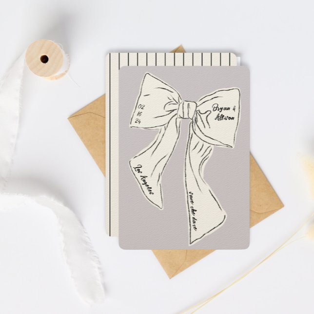 Convites arco de lavanda salvar a data do casamento (Criador carregado)