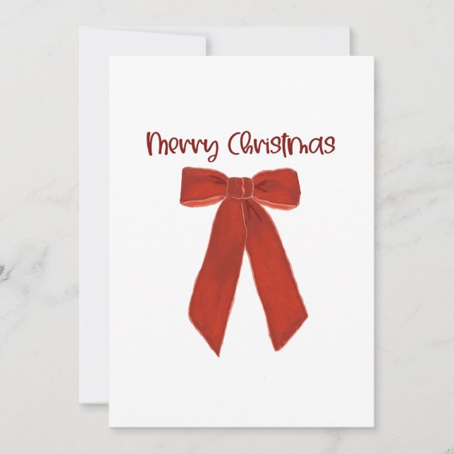 Convites Arco de Natal Vermelho com Texto Feliz Natal (Frente)