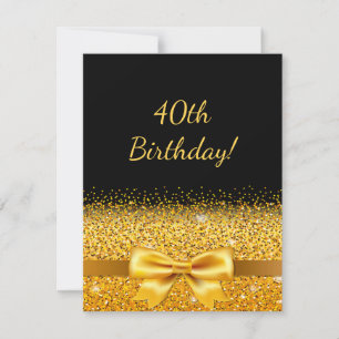 Convites arco de ouro preto de aniversário de 40 anos