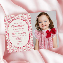 Convites Arco de Valentina Queridinha Aniversário de 1 Ano 