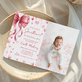 Convites Arco de Valentinha do Pequeno Querido Aniversário 