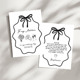 Convites Arco Desenhado À Mão Para Minha Mãe No Meu Casamen