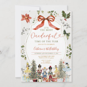 Convites Arco É o aniversário de natal mais maravilhoso