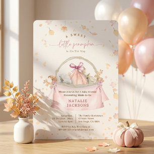 Convites Arco Elegante Doce Pequena Abóbora Rosa Churrasco 