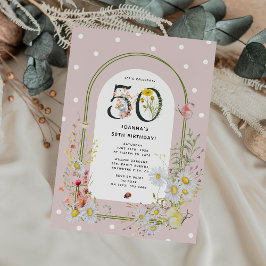 Convites Arco Floral Botânico Festa de 50 Anos