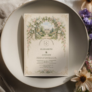 Convites Arco Floral Casamento no Jardim Inglês