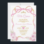 Convites Arco Floral Cor-de-Rosa Dourada Fita Mis Quince<br><div class="desc">EDITABLE Blush Pink Floral Arco Friso Dourado Coroa Mis Quince Convite Elegante Quinceañera Blush Floral Rosa Princesa Rosa Aniversário Convite Dourada Coroa Mis Quince 15 Anos,  16 Festa de aniversário</div>