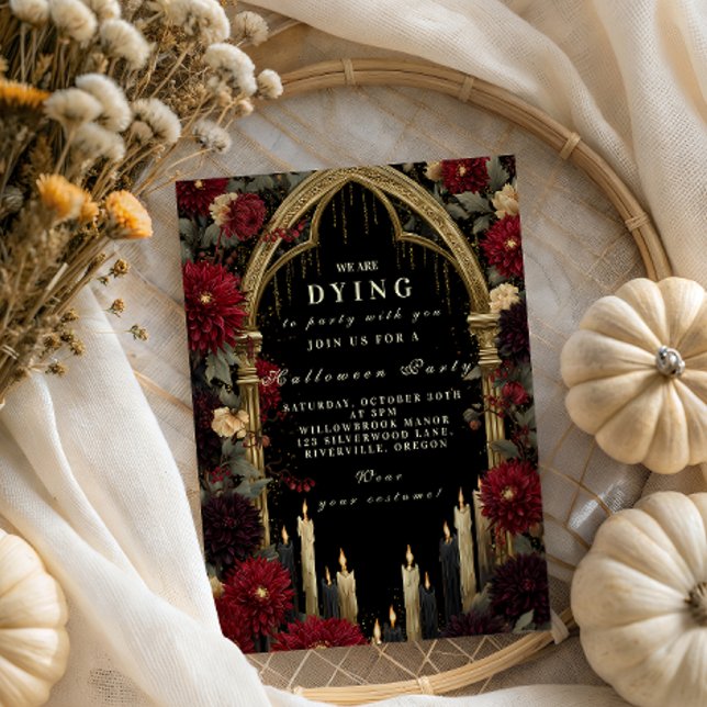 Convites Arco Gótico de Velas de Halloween (Criador carregado)