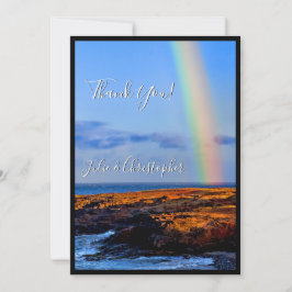 Convites Arco-Íris de Amor e Felicidade, Casamento, Obrigad