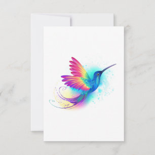 Convites Arco-Íris Exótico Hummingbird