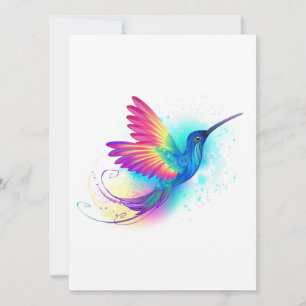 Convites Arco-Íris Exótico Hummingbird