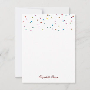 Convites Arco-Íris Faux Foil Confetti — Material de Lan