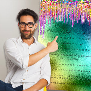 Convites Arco-Íris - Leite com Glitter 16ª Sereia Unicór