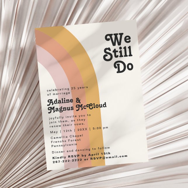 Convites Arco-Íris Moderno dos 70 anos Ainda fazemos Renova (Criador carregado)