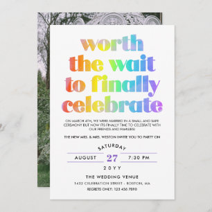 Convites Arco-Íris vale a Celebração do Casamento Sequencia