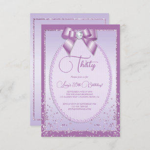 Convites Arco Lilac Jewel e Confetti Aniversário