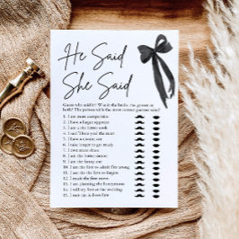 Convites Arco Negro Disse Que Disse Jogo Chá de panela