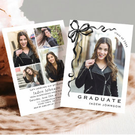 Convites Arco neutro de tendência Festa de formatura Fita 5