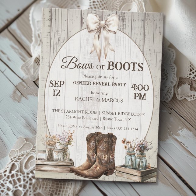 Convites Arco ou Boots Russo Boho Sexo (Criador carregado)