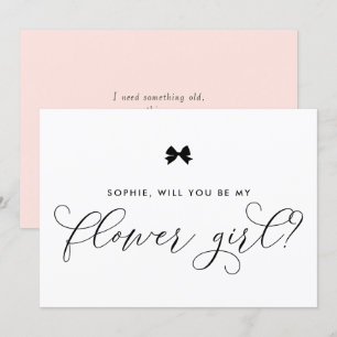 Convites Arco Parisiense Preto Você Será Minha Dama de Flor