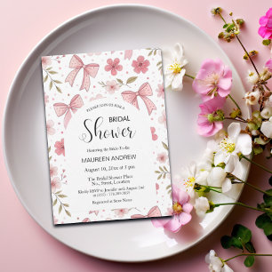 Convites Arco Pink e Chá de panela Floral