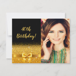 Convites arco preto aniversário de 40 anos