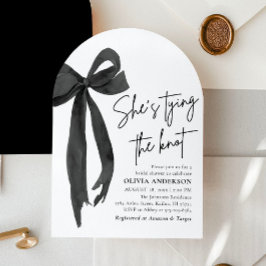 Convites Arco Preto Arch Ela é Chá de panela Casando