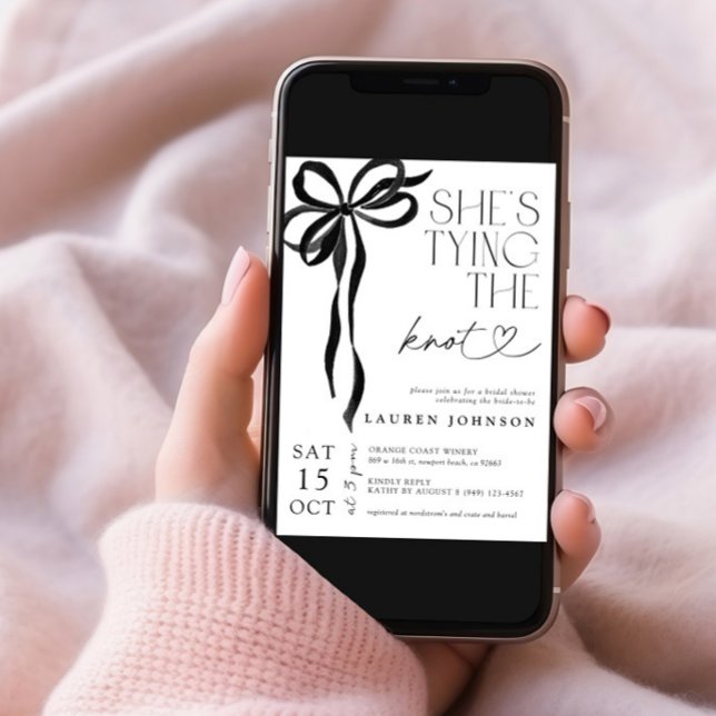 Convites Arco Preto, ela é Chá de panela de Casando (Criador carregado)