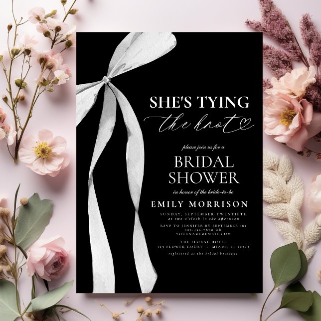 Convites Arco Preto, ela é Chá de panela de Casando (Criador carregado)