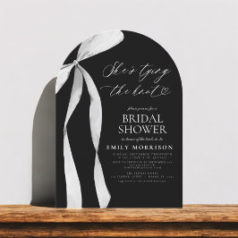 Convites Arco Preto, ela é Chá de panela de Casando