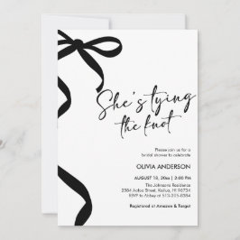 Convites Arco Preto, ela é Chá de panela de Casando