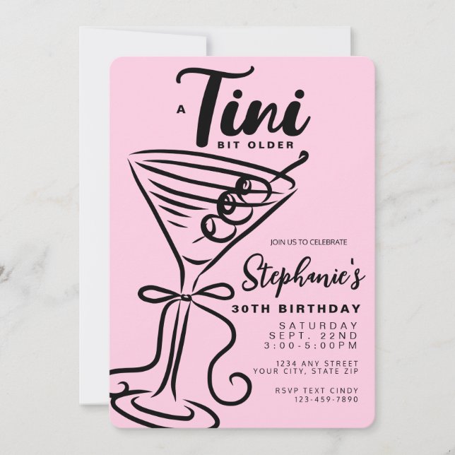 Convites Arco preto Trendy Tini Bit Antigo (Frente)