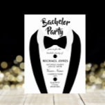 Convites Arco preto Tuxedo - Festa de solteiro<br><div class="desc">Design cortesia de https://www.etsy.com/shop/teabreakart</div>