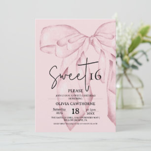 Convites Arco Rosa Aniversário de 16 anos ⎮ Moderno Elegant