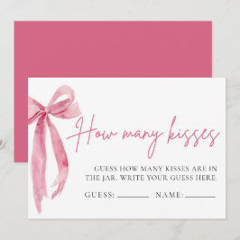 Convites Arco Rosa Choque Jogo Adivinhe Quantos Beijos