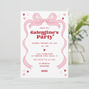 Convites Arco rosa do Brunch Party Galentine