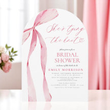 Arco rosa Ela é Chá de panela Casando