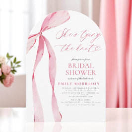 Convites Arco rosa Ela é Chá de panela Casando