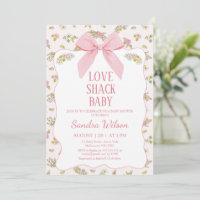 Arco Rosa Floral Amor Shack Chá de fraldas Bebê