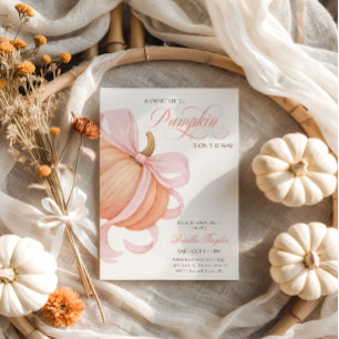 Convites Arco rosa Pequeno Chá de fraldas Elegante de Abóbo